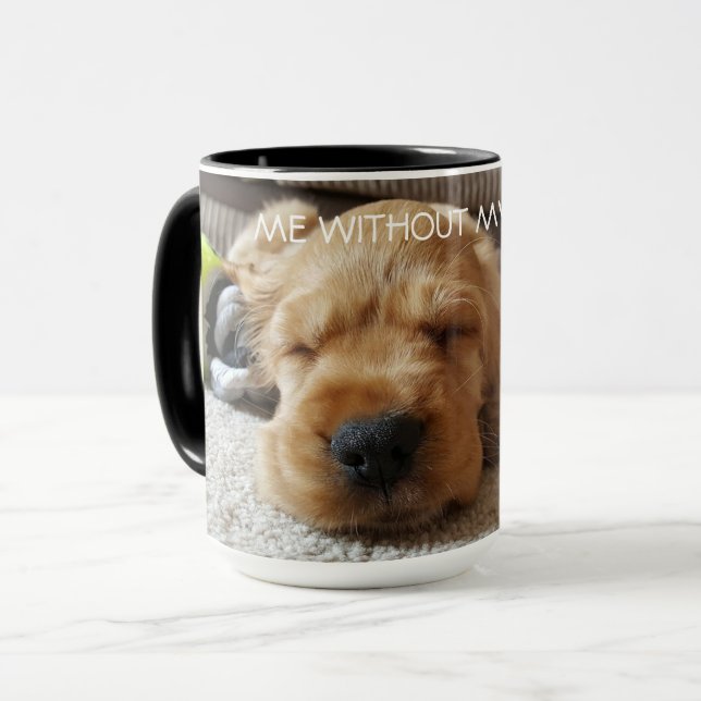 Mug Cute Cocker Spaniel Napping Personnalisé (Devant gauche)