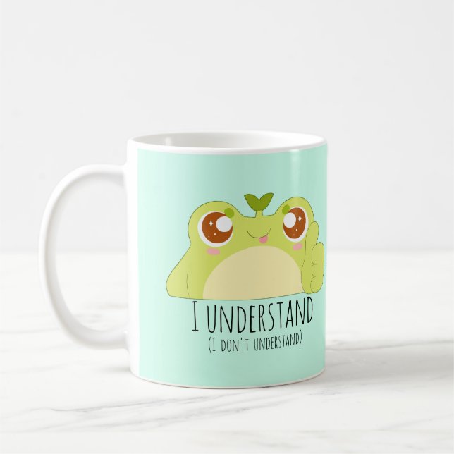 Mug Cute Comprendre Grenouille verte (Gauche)