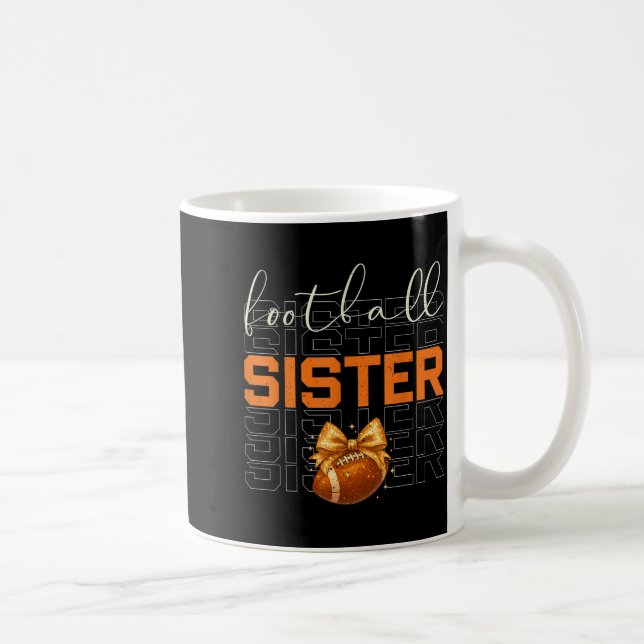 Mug Cute Coquette Bow Srt Fantasy Football Sister Foot (Droite)