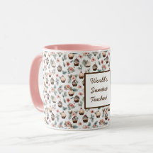 Cute Cupcake Coupe de café personnalisable pour fe