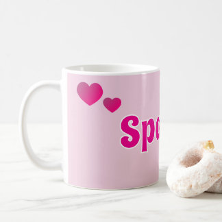 Mug Cute Customizable Pink Playful Dog Cat Pet 