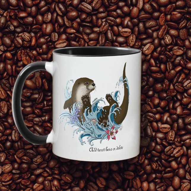 Mug Cute d'eau de la rivière Otter (Créateur téléchargé)