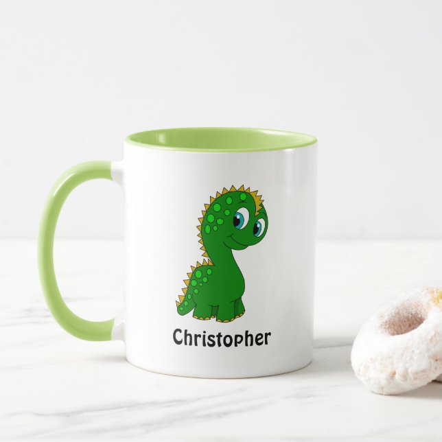 Mug Cute Dinosaur Personnalisé (Avec donut)