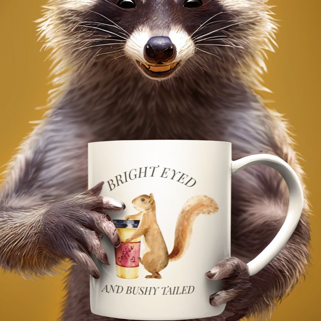 Mug Cute écureuil brillant Oyed Bushy (Créateur téléchargé)