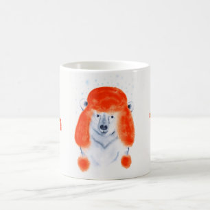 Mug Cute épicerie polaire en rouge hiver Casquette Noë