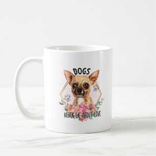 Mug Cute Floral Chihuahua Amour