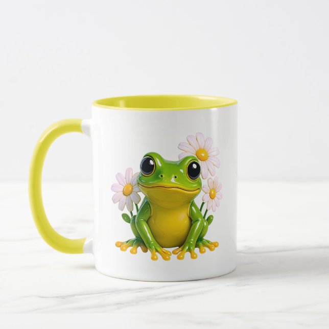 Mug Cute Frog Illustration (Gauche)