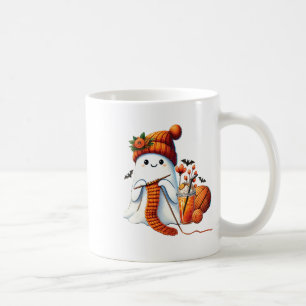 Mug Cute Ghost Crochet Tricot Amateurs Halloween Café