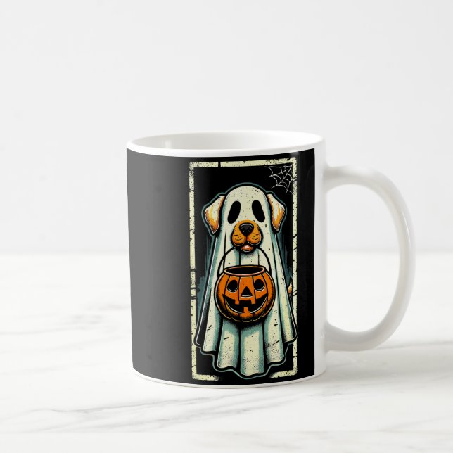Mug Cute Ghost Dog Men Women Kids Halloween Funny Ghos (Droite)