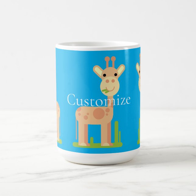 Mug Cute Giraffe Munching Thunder_Cove (Centre)