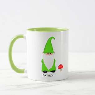 Mug Cute Gnome habillé en vert