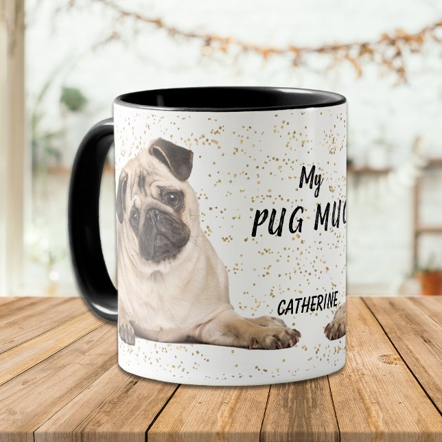 Mug Cute Gold Confetti Mon Carlin (Créateur téléchargé)