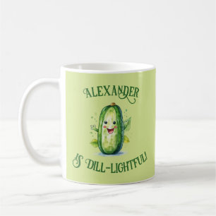 Mug Cute Green Cartoon Pickle