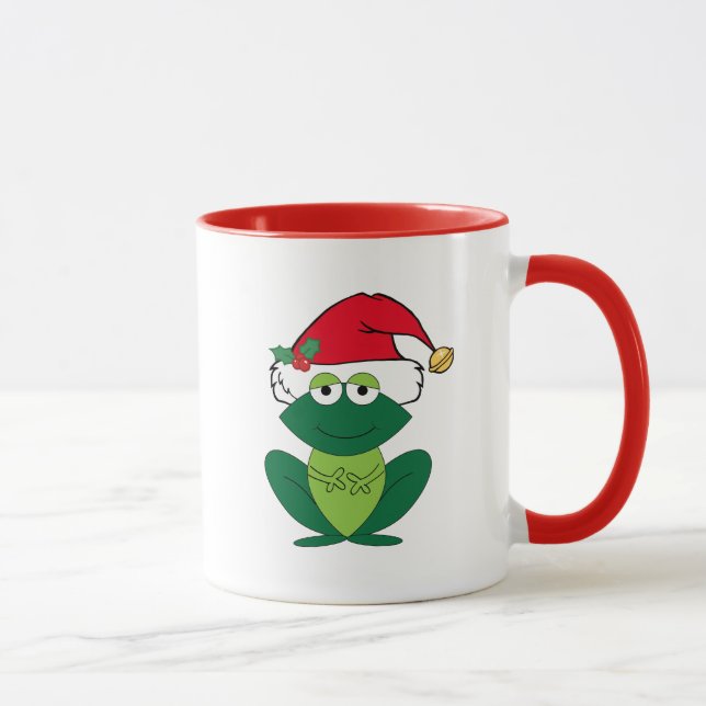 Mug Cute Grenouille de Noël (Droite)
