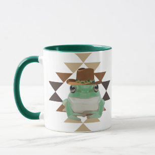 Mug Cute Grenouille Occidentale Avec Casquette Cowboy
