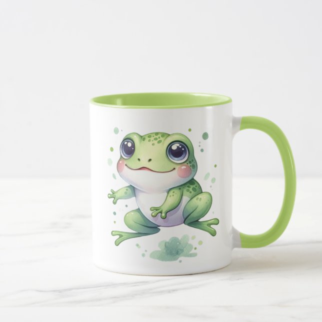 Mug Cute Grenouille verte (Droite)