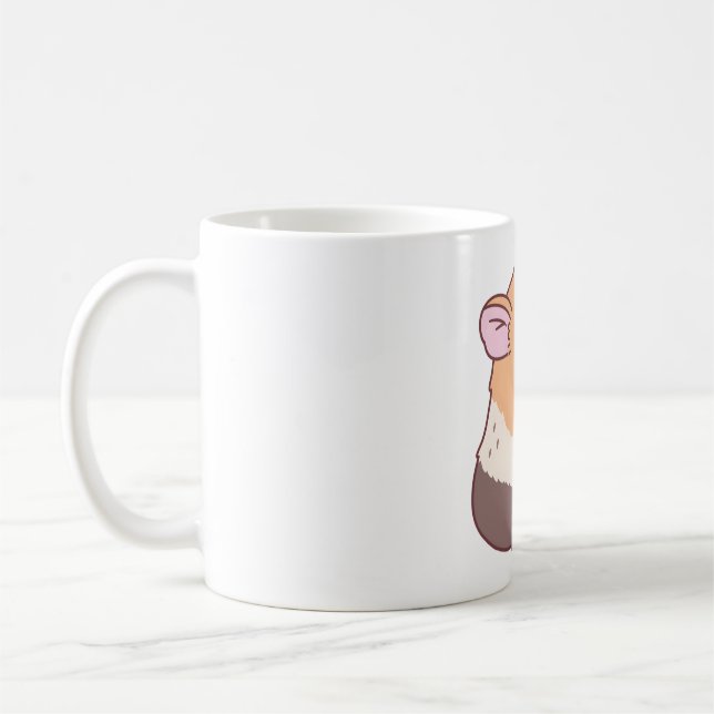 Mug Cute Guinée Cochon Aime Boire Du Thé De Bulle (Gauche)