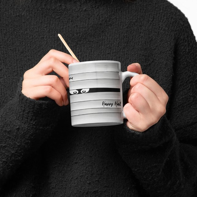 Mug Cute Halloween maman personnalisée (Spooky Halloween Mummy Personalized mug.)