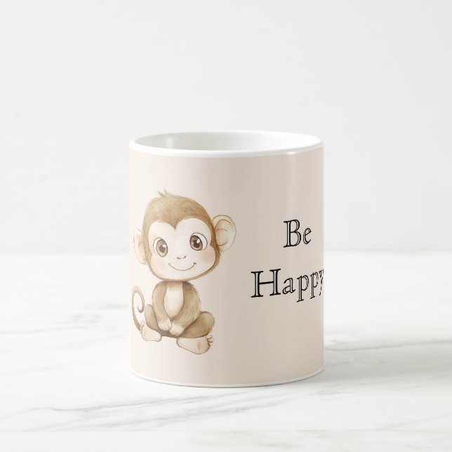 Mug Cute Happy Monkey (Centre)