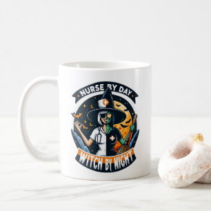 Mug Cute infirmière Halloween par Jour sorcière par Nu