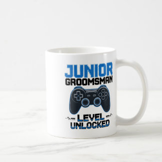 Mug Cute Junior Groomsman Level Unlocked Wedding Party