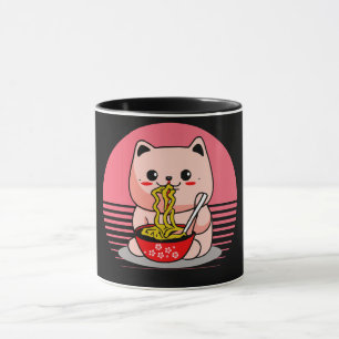 Mug Cute Kawaii chat ramen