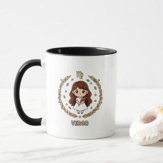 Mug Cute Kawaii Virgo Zodiac Sign