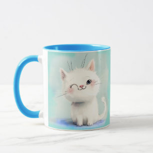 Mug Cute Kitten blanc