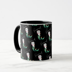 Mug Cute Kitten Purrmaid - Fun Mermaid Design de chat