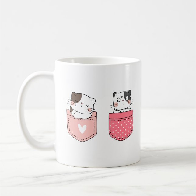 Mug Cute Kitty Chat (Gauche)