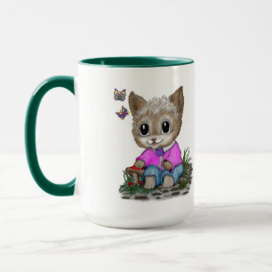Mug Cute Kitty Chat et Papillon