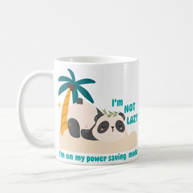 Mug Cute lazy panda  (Gauche)
