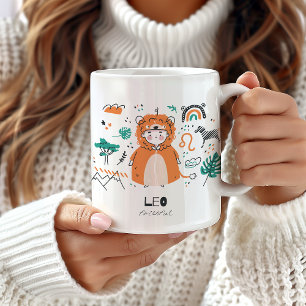 Mug Cute Leo Zodiac Mug, Amusante Astrologie