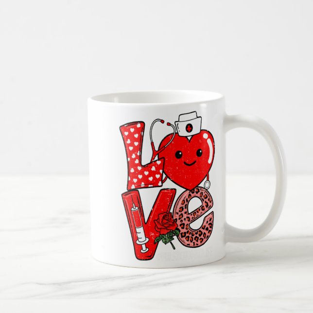 Mug Cute Love Heart Stethoscope Phlebotomist Life Vale (Droite)