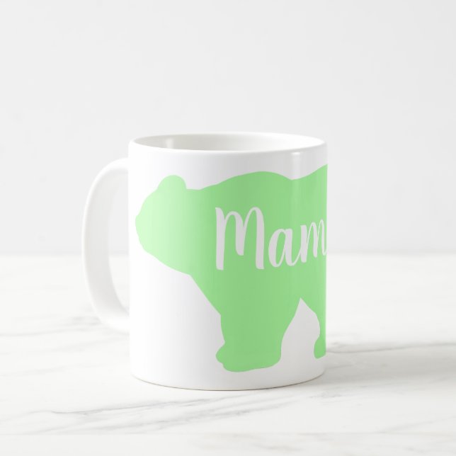 Mug Cute Mama ours design mère cadeau de jour (Devant gauche)