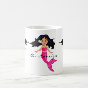Mug Cute Mermaid à queue rose Thunder_Cove