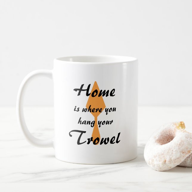 Mug Cute Minimalist Home Est L'Endroit Où Vous Accroch (Avec donut)