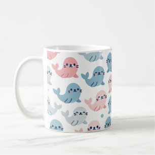 Mug Cute 🦭 minimaliste de la bouge 💙 💗