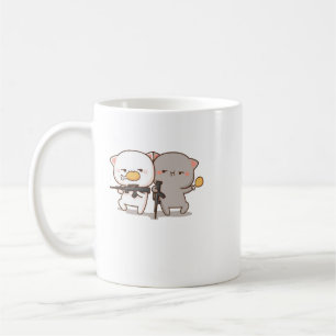 Mug Cute Mochi Peach Cat