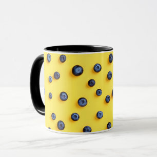 Mug Cute Motif Fruit Fruit Carton Blueberry