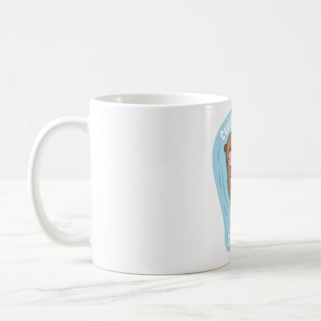 Mug Cute Otters Émotionnel Cuddines De Support Pour Vo (Gauche)