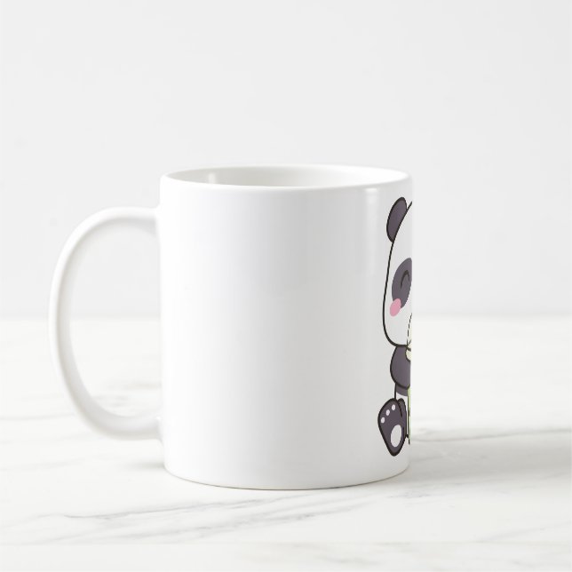 Mug Cute Panda Boire Matcha Bubble Tea (Gauche)