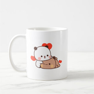 Mug Cute Panda ours couple hugin, bubu et dudu amour