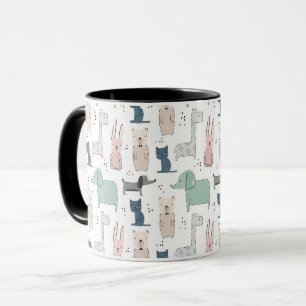 Mug Cute Pastel Baby Motif animal