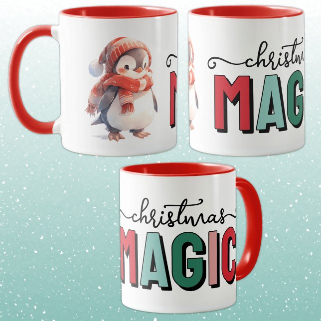 Mug Cute penguin christmas magic (Créateur téléchargé)