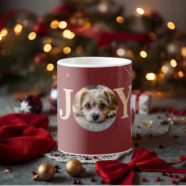 Mug cute personalized holiday dog pet photos  (Créateur téléchargé)