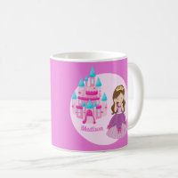 Cute Personnalisée Rose Princess Castle Fairy Tale