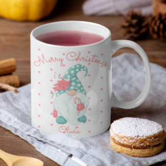 Mug Cute Polka Dot Joyeux Noël Gnome