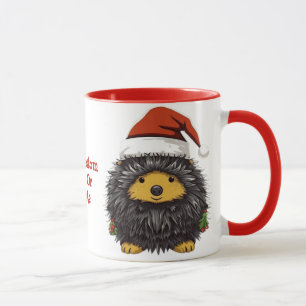 Mug Cute Porcupine Père Noël Porcupine Christmas Spiri