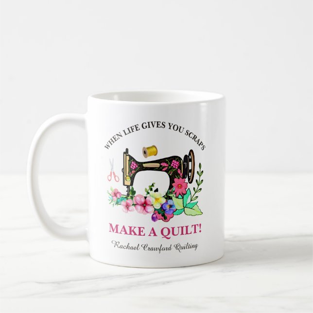 Mug Cute Quilters Custom (Gauche)